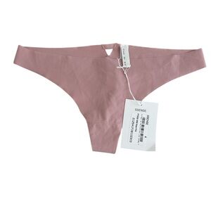 BNWT!  Fleur du Mal Eco Luxe No Show Thong Rose Pink 4
